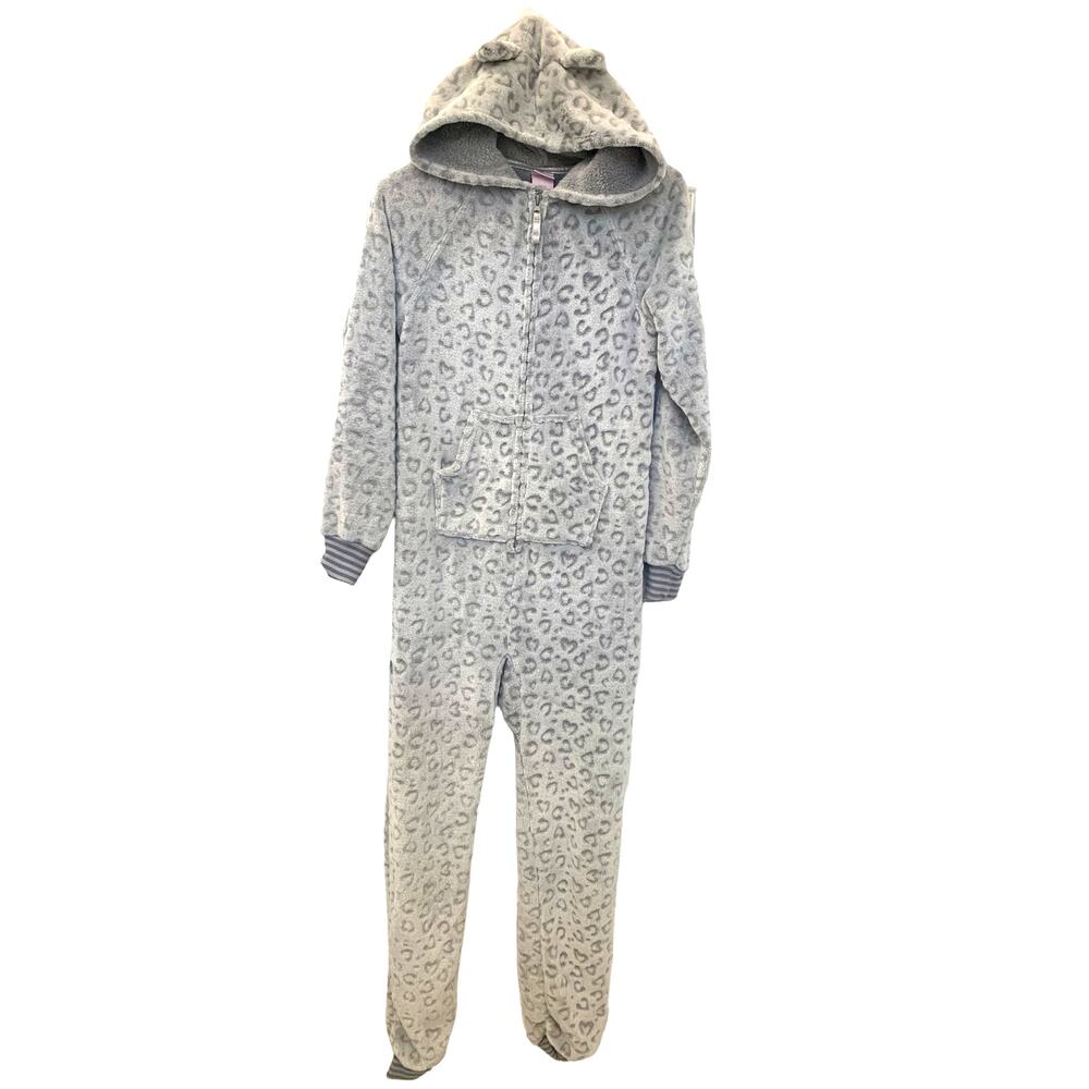 More Than Magic Pajama 1 pc XL {14/16) Hooded Animal Print Sleepwear Fleece Ears